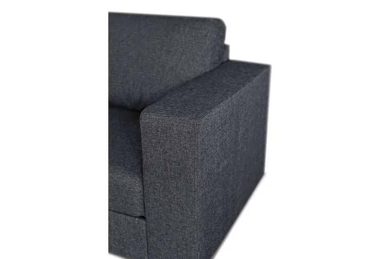 Leo Bäddsoffa 3-sits med Schäslong Vänster - Mörkgrå - Möbler - Soffa - Bäddsoffa - Bäddsoffa divan