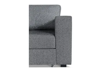 Leo Bäddsoffa 3-sits med Schäslong Vänster - Mellangrå - Möbler - Soffa - Bäddsoffa - Bäddsoffa divan