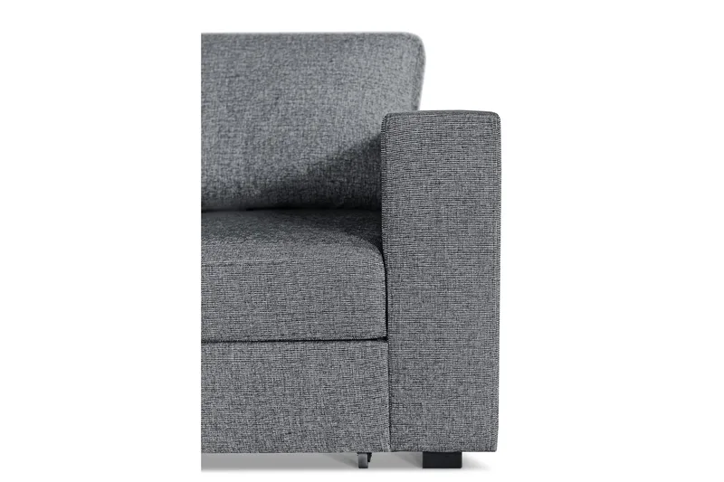 Leo Bäddsoffa 3-sits med Schäslong Vänster - Mellangrå - Möbler - Soffa - Bäddsoffa - Bäddsoffa divan