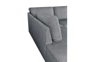 Leo Bäddsoffa 3-sits med Schäslong Vänster - Mellangrå - Möbler - Soffa - Bäddsoffa - Bäddsoffa divan