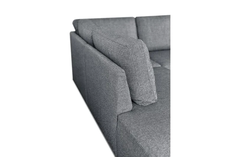 Leo Bäddsoffa 3-sits med Schäslong Vänster - Mellangrå - Möbler - Soffa - Bäddsoffa - Bäddsoffa divan