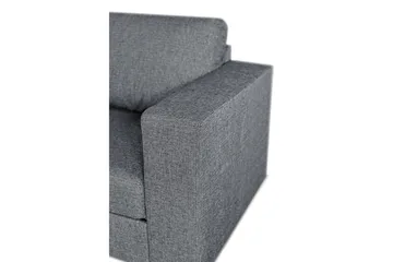 Leo Bäddsoffa 3-sits med Schäslong Vänster - Mellangrå - Möbler - Soffa - Bäddsoffa - Bäddsoffa divan