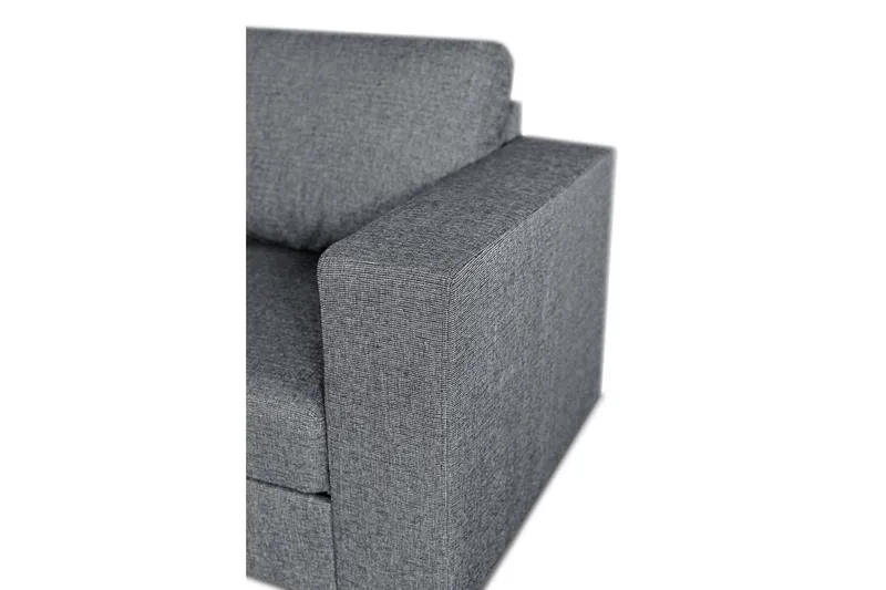 Leo Bäddsoffa 3-sits med Schäslong Vänster - Mellangrå - Möbler - Soffa - Bäddsoffa - Bäddsoffa divan