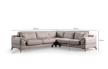 Lepinas 6-sits Hörnsoffa - Möbler - Soffa - Bäddsoffa - Bäddsoffa längsbäddad