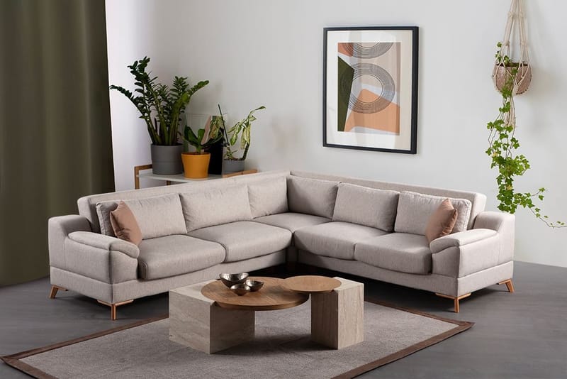 Lepinas 6-sits Hörnsoffa - Möbler - Soffa - Bäddsoffa - Bäddsoffa längsbäddad