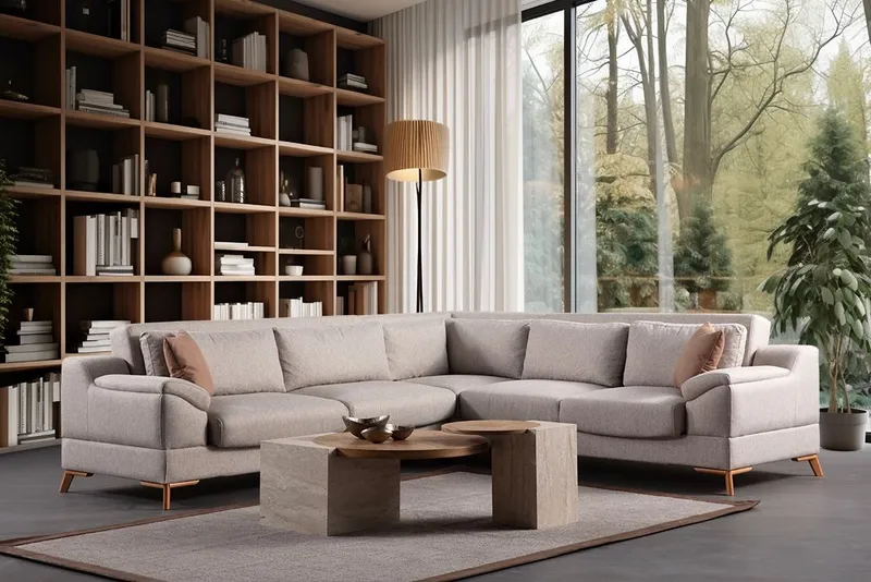 Lepinas 6-sits Hörnsoffa - Möbler - Soffa - Bäddsoffa - Bäddsoffa längsbäddad