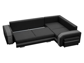 Lesley 4-sits Hörnbäddsoffa med förvaring - beige - Möbler - Soffa - Bäddsoffa - Hörnbäddsoffa