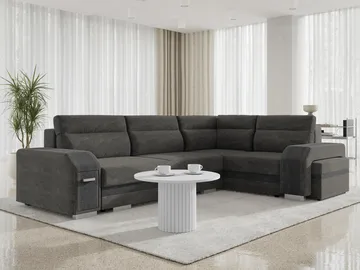 Lesley 4-sits Hörnbäddsoffa med förvaring - Möbler - Soffa - Bäddsoffa - Hörnbäddsoffa