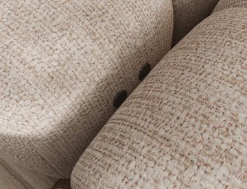 Levvi 3-sits Bubblig Bäddsoffa med Divan Höger - Bazalt 18 - M öbler - Soffa - Bäddsoffa - Bäddsoffa divan