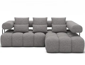 Levvi 3-sits Bubblig Bäddsoffa med Divan Höger - Coralline 03 - Möbler - Soffa - Bäddsoffa - Bäddsoffa divan