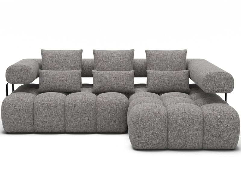 Levvi 3-sits Bubblig Bäddsoffa med Divan Höger - Coralline 03 - Möbler - Soffa - Bäddsoffa - Bäddsoffa divan
