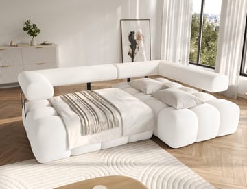 Levvi 3-sits Bubblig Bäddsoffa med Divan Höger - Jaffray 01 - Möbler - Soffa - Bäddsoffa - Bäddsoffa divan