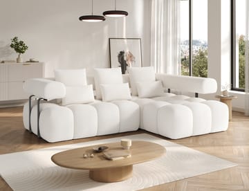 Levvi 3-sits Bubblig Bäddsoffa med Divan Höger - Jaffray 01 - Möbler - Soffa - Bäddsoffa - Bäddsoffa divan