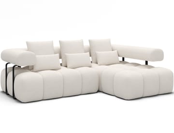 Levvi 3-sits Bubblig Bäddsoffa med Divan Höger - Jaffray 01 - Möbler - Soffa - Bäddsoffa - Bäddsoffa divan