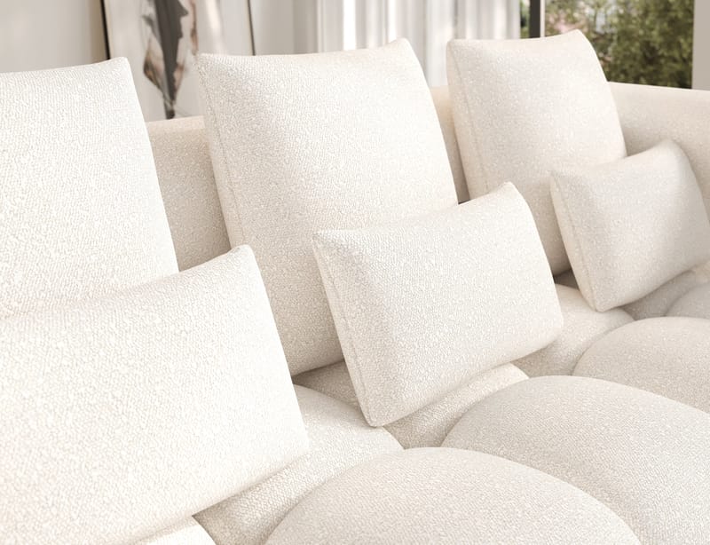 Levvi 3-sits Bubblig Bäddsoffa med Divan Höger - Jaffray 01 - Möbler - Soffa - Bäddsoffa - Bäddsoffa divan