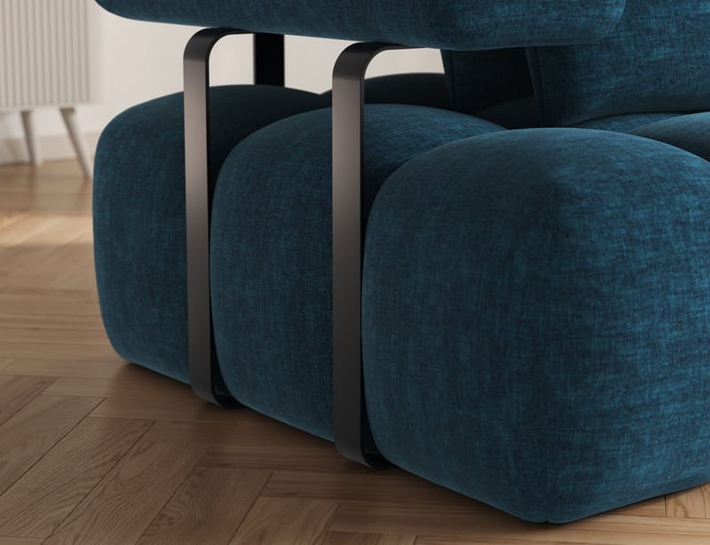 Levvi 3-sits Bubblig Bäddsoffa med Divan Höger - Manhattan 40 - Möbler - Soffa - Bäddsoffa - Hörnbäddsoffa