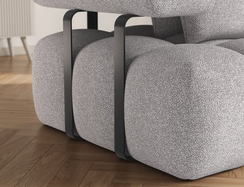 Levvi 3-sits Bubblig Bäddsoffa med Divan Höger - Paolli 04 - Möbler - Soffa - Bäddsoffa - Bäddsoffa divan