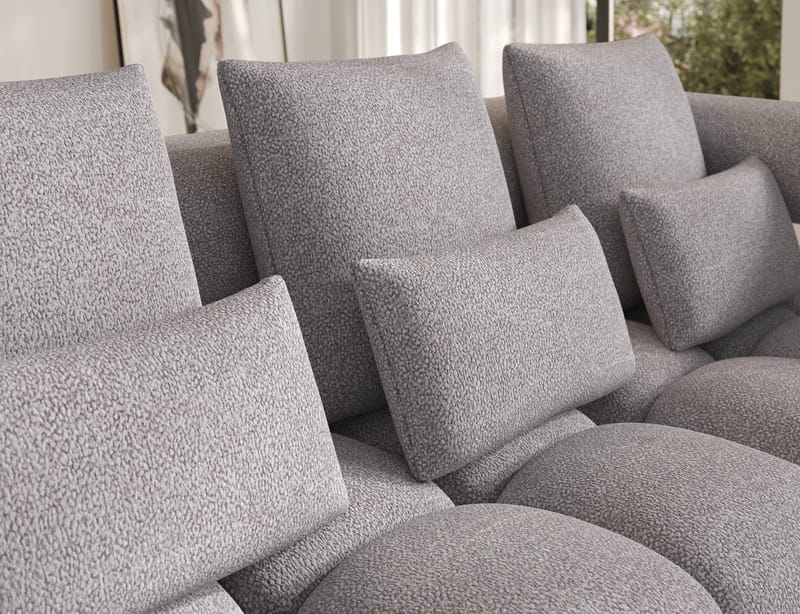 Levvi 3-sits Bubblig Bäddsoffa med Divan Höger - Paolli 04 - Möbler - Soffa - Bäddsoffa - Bäddsoffa divan