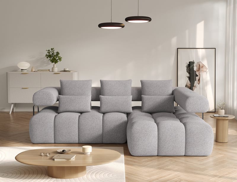 Levvi 3-sits Bubblig Bäddsoffa med Divan Höger - Paolli 04 - Möbler - Soffa - Bäddsoffa - Bäddsoffa divan