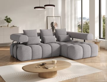 Levvi 3-sits Bubblig Bäddsoffa med Divan Höger - Paolli 04 - Möbler - Soffa - Bäddsoffa - Bäddsoffa divan