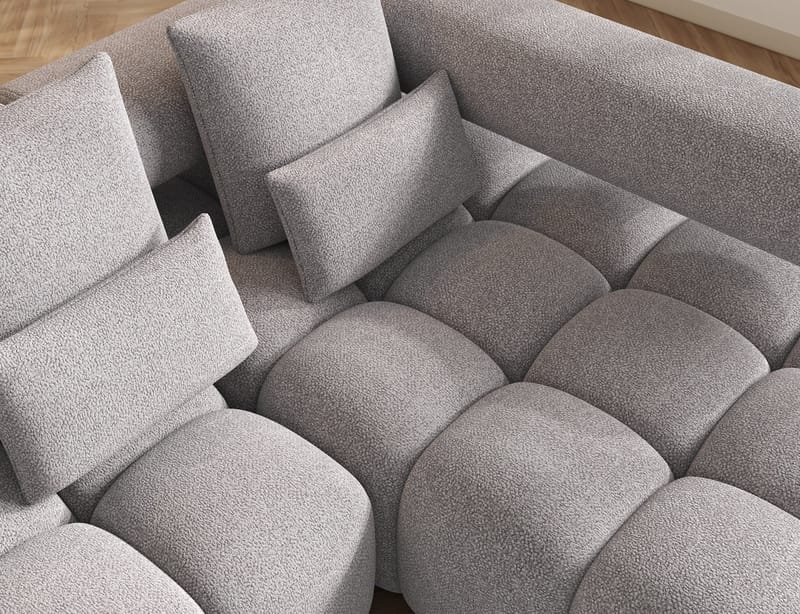Levvi 3-sits Bubblig Bäddsoffa med Divan Höger - Paolli 04 - Möbler - Soffa - Bäddsoffa - Bäddsoffa divan