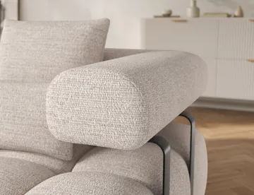 Levvi 3-sits Bubblig Bäddsoffa med Divan Vänster - Bazalt 18 - Möbler - Soffa - Bäddsoffa - Hörnbäddsoffa