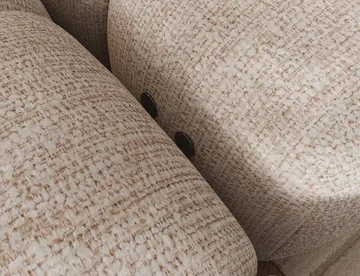 Levvi 3-sits Bubblig Bäddsoffa med Divan Vänster - Bazalt 18 - Möbler - Soffa - Bäddsoffa - Hörnbäddsoffa