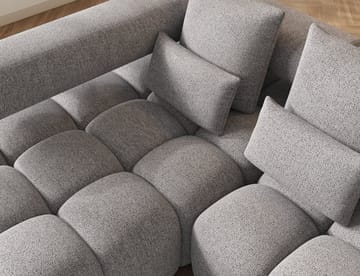 Levvi 3-sits Bubblig Bäddsoffa med Divan Vänster - Coralline 03 - Möbler - Soffa - Bäddsoffa - Bäddsoffa divan