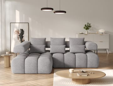 Levvi 3-sits Bubblig Bäddsoffa med Divan Vänster - Coralline 03 - Möbler - Soffa - Bäddsoffa - Bäddsoffa divan
