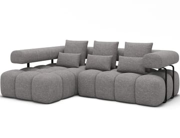 Levvi 3-sits Bubblig Bäddsoffa med Divan Vänster - Coralline 03 - Möbler - Soffa - Bäddsoffa - Bäddsoffa divan