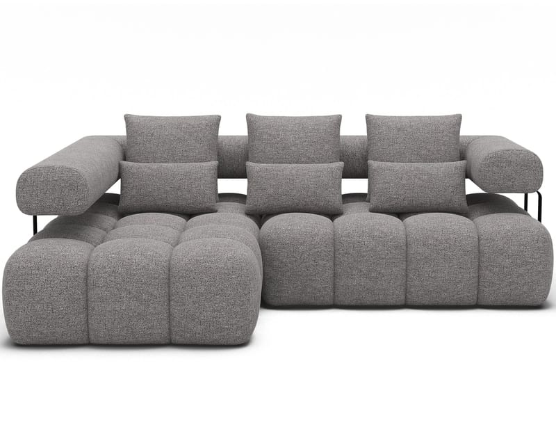 Levvi 3-sits Bubblig Bäddsoffa med Divan Vänster - Coralline 03 - Möbler - Soffa - Bäddsoffa - Bäddsoffa divan