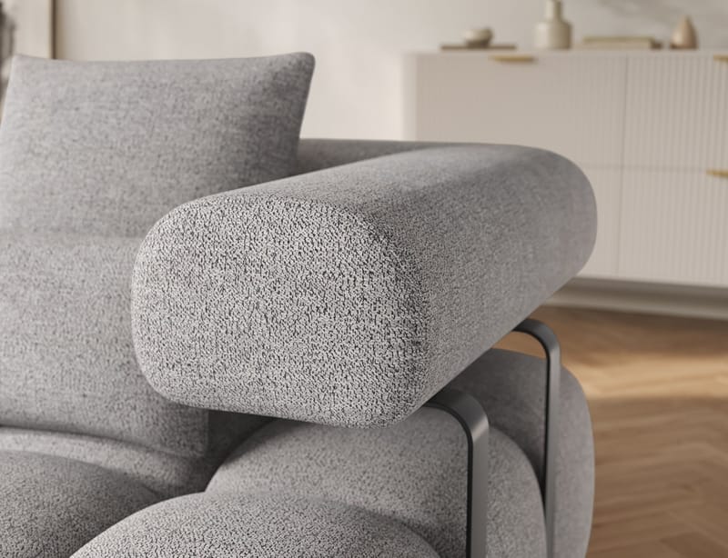 Levvi 3-sits Bubblig Bäddsoffa med Divan Vänster - Coralline 03 - Möbler - Soffa - Bäddsoffa - Bäddsoffa divan