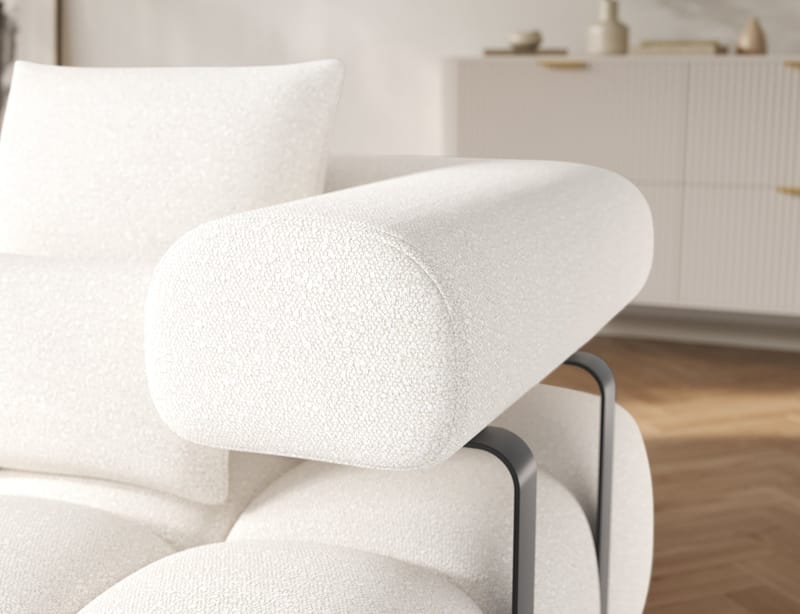 Levvi 3-sits Bubblig Bäddsoffa med Divan Vänster - Jaffray 01 - Möbler - Soffa - Bäddsoffa - Hörnbäddsoffa