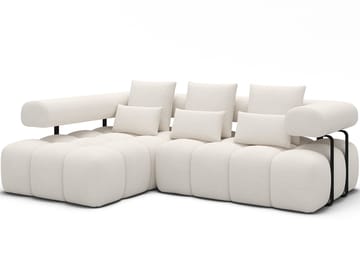 Levvi 3-sits Bubblig Bäddsoffa med Divan Vänster - Jaffray 01 - Möbler - Soffa - Bäddsoffa - Hörnbäddsoffa