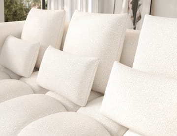 Levvi 3-sits Bubblig Bäddsoffa med Divan Vänster - Jaffray 01 - Möbler - Soffa - Bäddsoffa - Hörnbäddsoffa