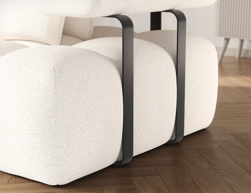 Levvi 3-sits Bubblig Bäddsoffa med Divan Vänster - Jaffray 01 - Möbler - Soffa - Bäddsoffa - Hörnbäddsoffa