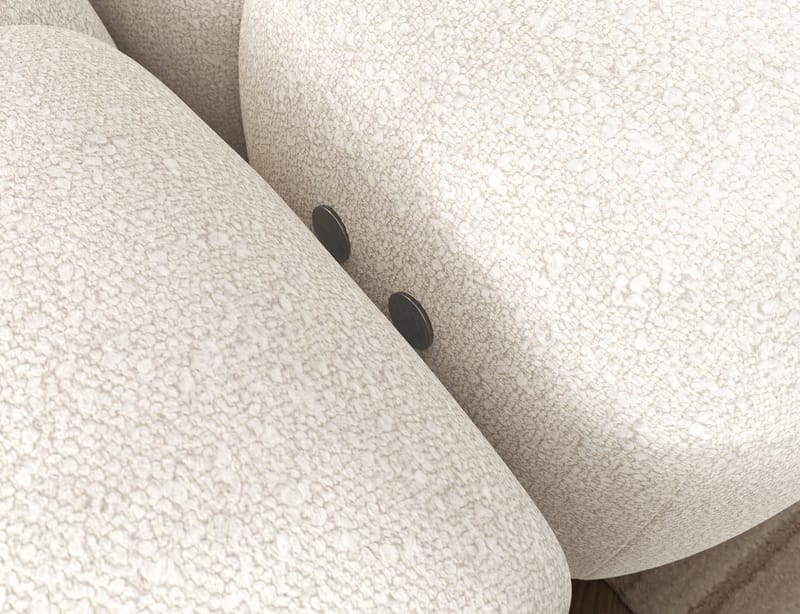 Levvi 3-sits Bubblig Bäddsoffa med Divan Vänster - Jaffray 01 - Möbler - Soffa - Bäddsoffa - Hörnbäddsoffa