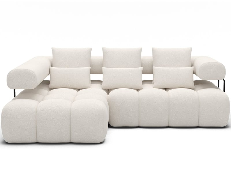 Levvi 3-sits Bubblig Bäddsoffa med Divan Vänster - Jaffray 01 - Möbler - Soffa - Bäddsoffa - Hörnbäddsoffa