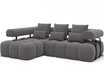 Levvi 3-sits Bubblig Bäddsoffa med Divan Vänster - Manhattan 03 - Möbler - Soffa - Bäddsoffa - Bäddsoffa divan