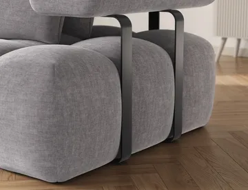 Levvi 3-sits Bubblig Bäddsoffa med Divan Vänster - Manhattan 03 - Möbler - Soffa - Bäddsoffa - Bäddsoffa divan