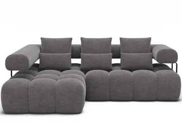 Levvi 3-sits Bubblig Bäddsoffa med Divan Vänster - Manhattan 03 - Möbler - Soffa - Bäddsoffa - Bäddsoffa divan