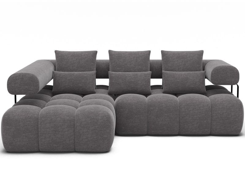 Levvi 3-sits Bubblig Bäddsoffa med Divan Vänster - Manhattan 03 - Möbler - Soffa - Bäddsoffa - Bäddsoffa divan