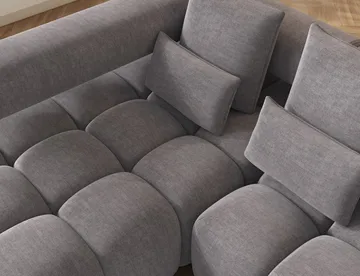 Levvi 3-sits Bubblig Bäddsoffa med Divan Vänster - Manhattan 03 - Möbler - Soffa - Bäddsoffa - Bäddsoffa divan