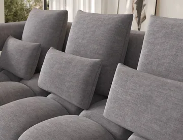 Levvi 3-sits Bubblig Bäddsoffa med Divan Vänster - Manhattan 03 - Möbler - Soffa - Bäddsoffa - Bäddsoffa divan