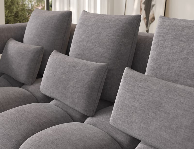Levvi 3-sits Bubblig Bäddsoffa med Divan Vänster - Manhattan 03 - Möbler - Soffa - Bäddsoffa - Bäddsoffa divan