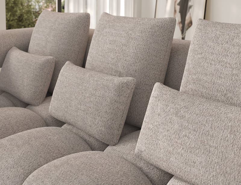 Levvi 3-sits Bubblig Bäddsoffa med Divan Vänster - Royal 18 - Möbler - Soffa - Bäddsoffa - Hörnbäddsoffa