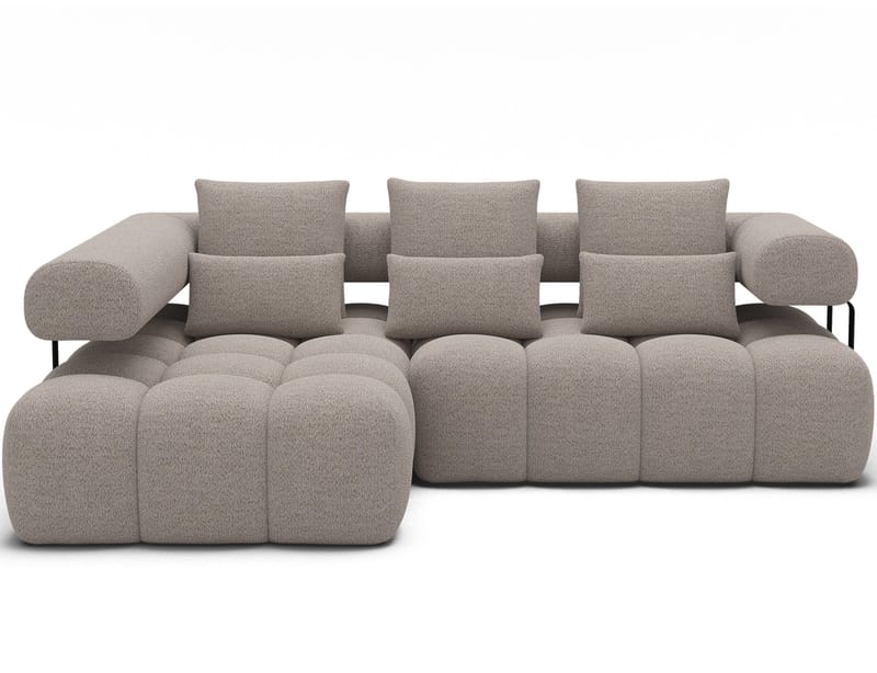 Levvi 3-sits Bubblig Bäddsoffa med Divan Vänster - Royal 18 - Möbler - Soffa - Bäddsoffa - Hörnbäddsoffa