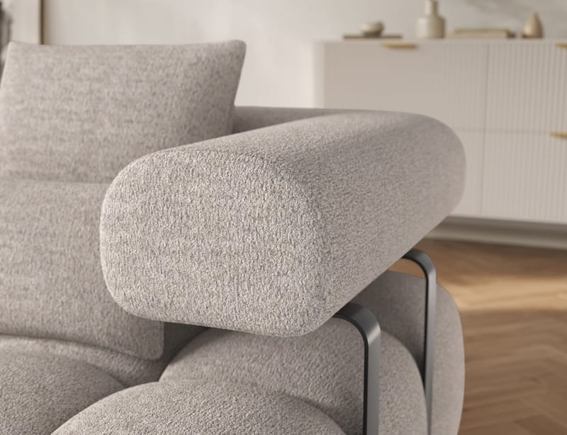 Levvi 3-sits Bubblig Bäddsoffa med Divan Vänster - Royal 18 - Möbler - Soffa - Bäddsoffa - Hörnbäddsoffa