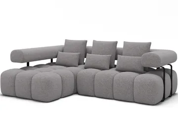 Levvi 3-sits Bubblig Bäddsoffa med Divan Vänster - Paolli 04 - Möbler - Soffa - Bäddsoffa - Hörnbäddsoffa