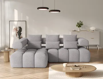 Levvi 3-sits Bubblig Bäddsoffa med Divan Vänster - Paolli 04 - Möbler - Soffa - Bäddsoffa - Hörnbäddsoffa